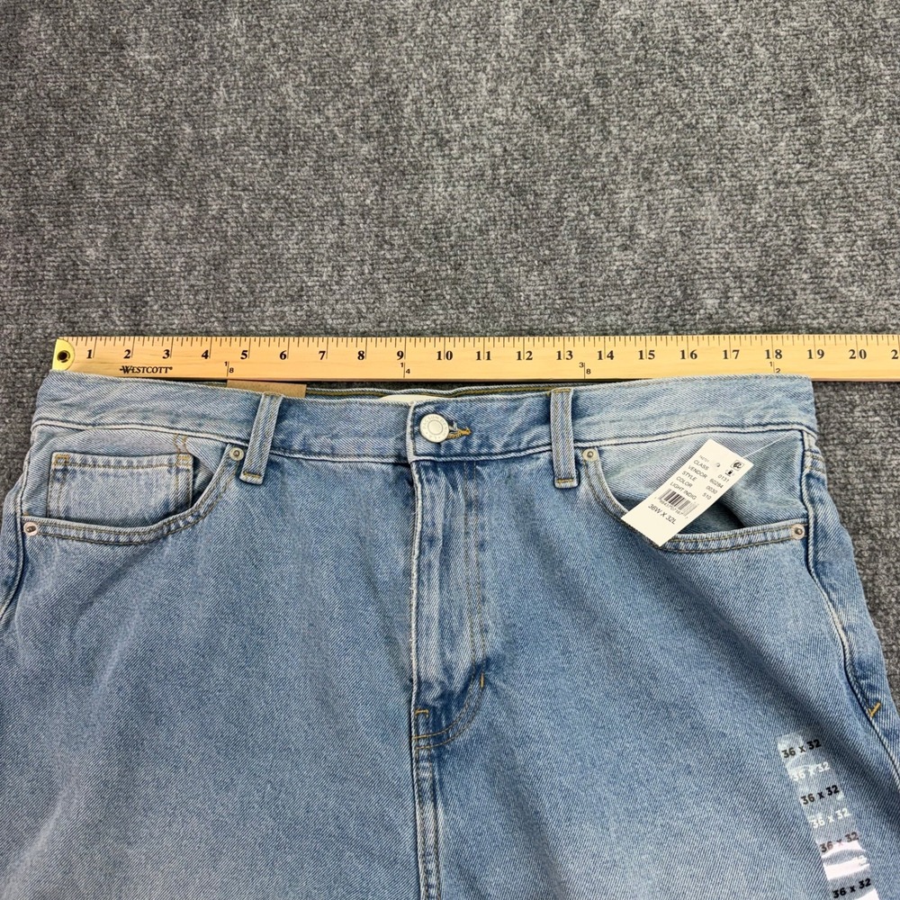 PacSun Jeans Mens 36 (Fits 37x32) Extreme Baggy Mid Rise Light Indigo NWT - Picture 9 of 16